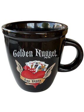 Las Vegas "Golden Nugget" 16 oz. Novelty Collectible Ceramic Mug 4.5" Tall